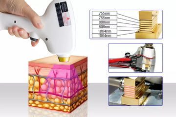 Laser diodo de 3 ondas (755nm, 808m, 1064nm)